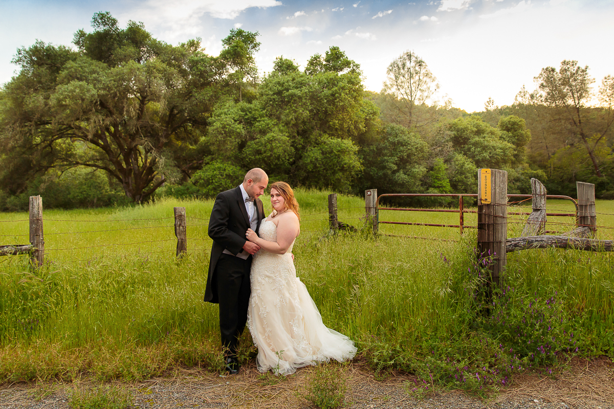 romantic bride and groom embracing during a Silverado Resort sunset, captured by professional California wedding photographers