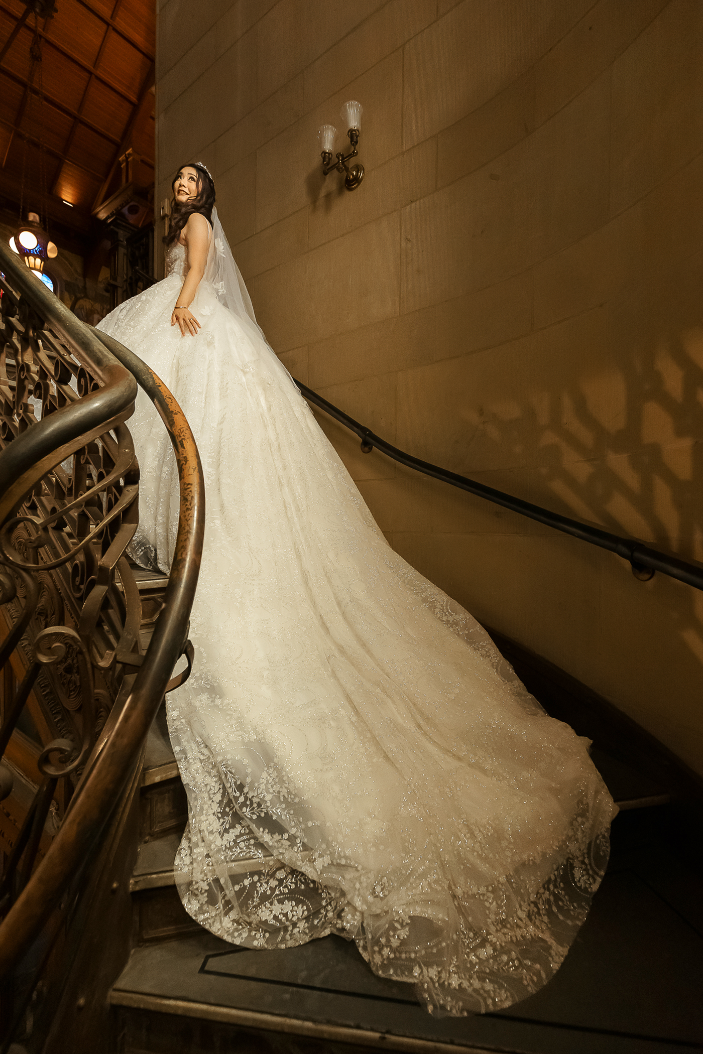 Timeless Bride Portrait Timeless bride portrait inside Stanford Memorial Church